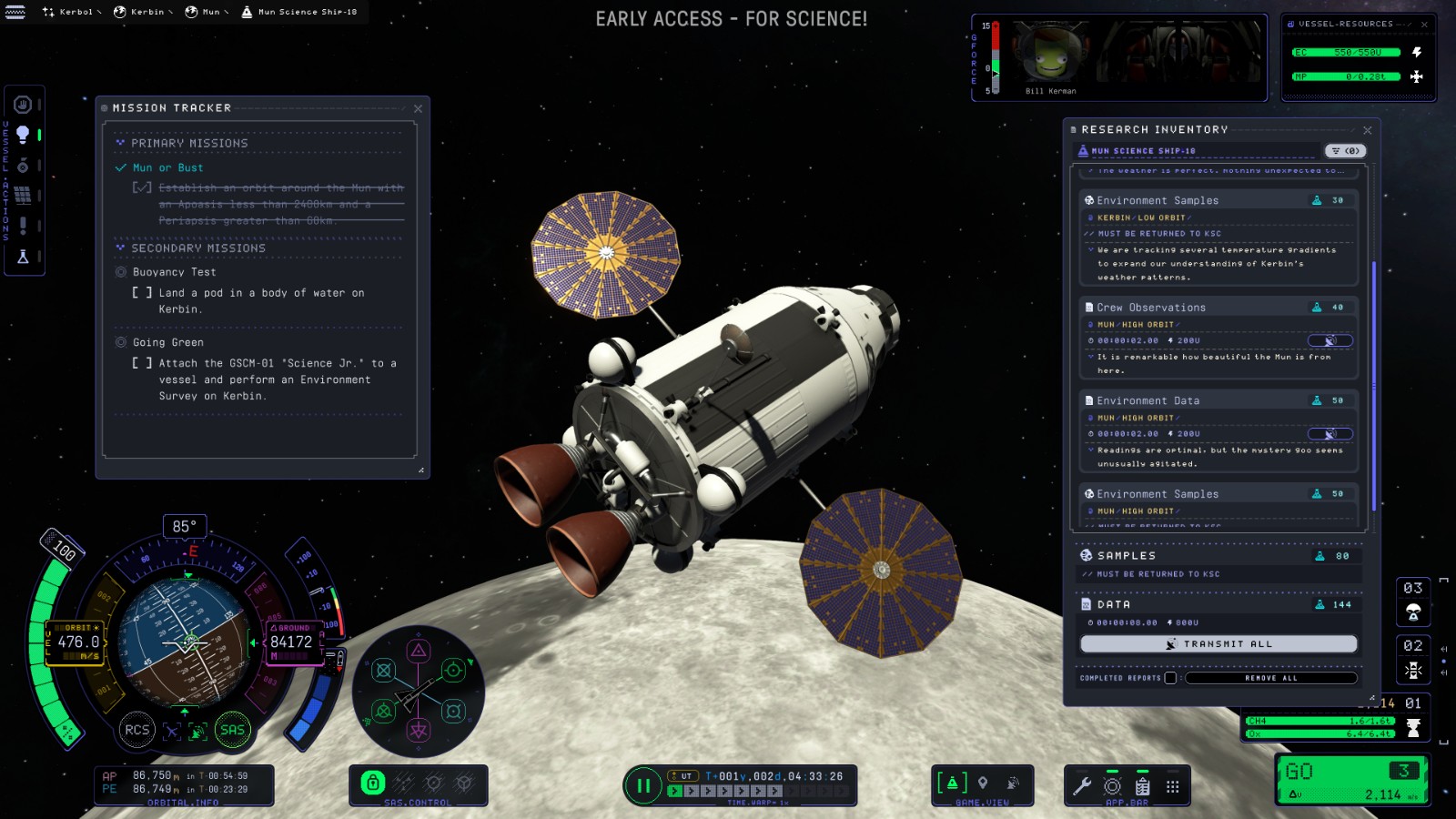 《坎巴拉太空计划2》大型更新For Science!上线 追加新探索模式