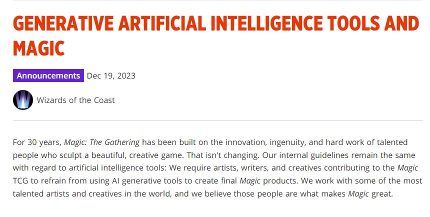 威世智在AI作画争议后更加反对人工智能艺术