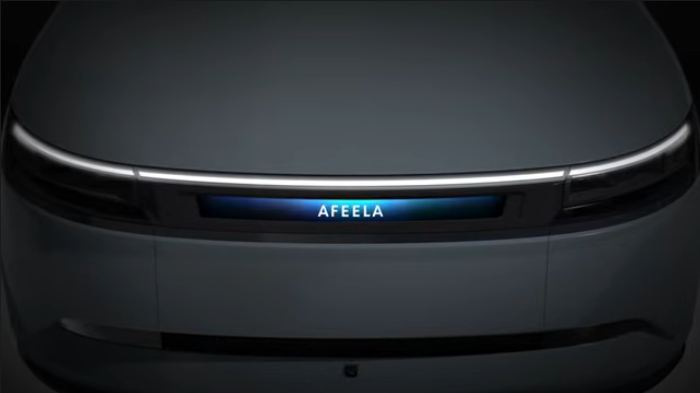 索尼展示本田合作电动车Afeela可定制车尾屏幕