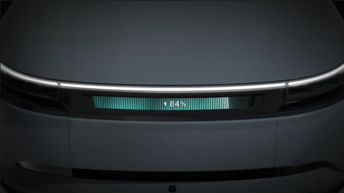 索尼揭示本田相助电动车Afeela可定制车尾屏幕