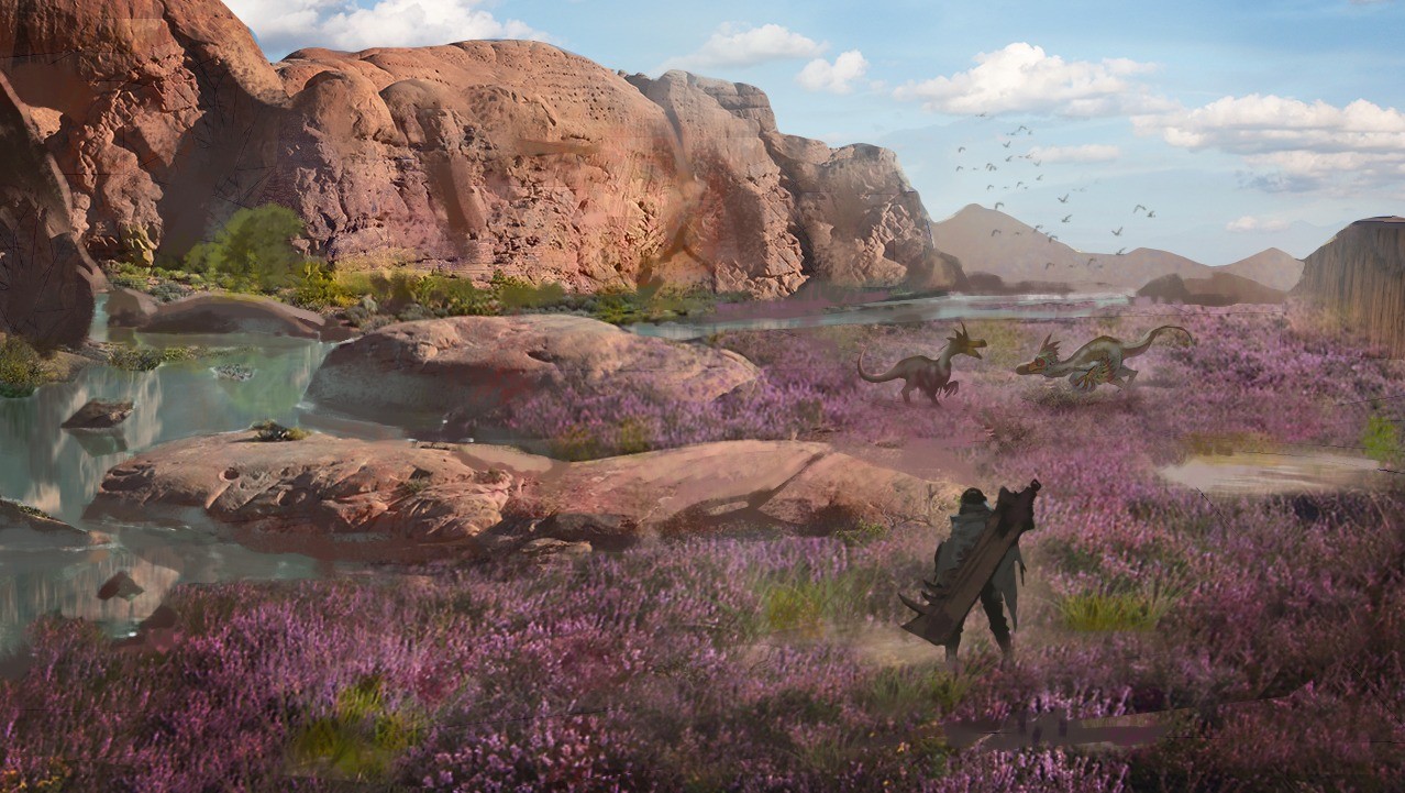 《怪物猎人：荒野》全新概念图 在危险荒原探索杀怪