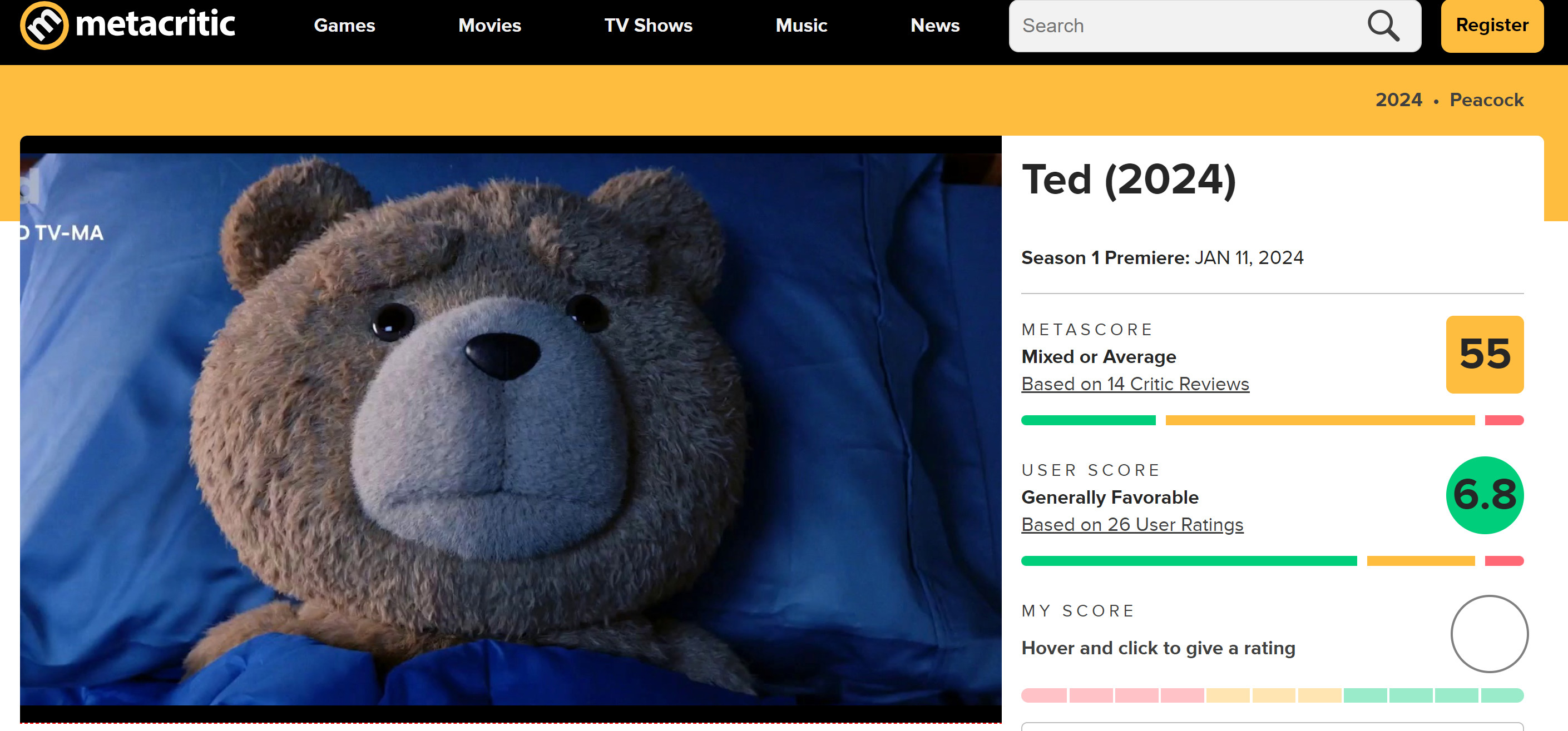 《泰迪熊》前传剧集IGN 6分 没有带来太多新意