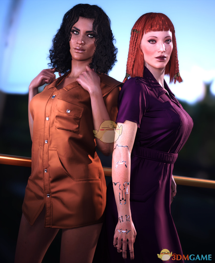  《赛博朋克2077》波尔多红色工装衬衫EBBP MOD