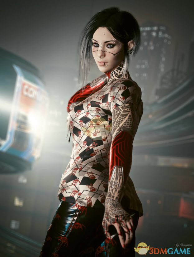 《赛博朋克2077》红骷髅可爱短T Solo Ultimate MOD