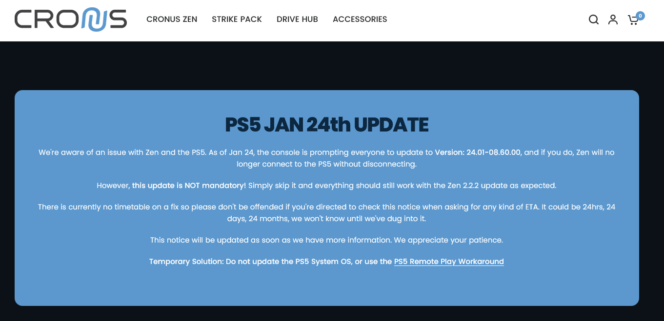 PS5新固件更新导致“硬件外挂”无奈运用