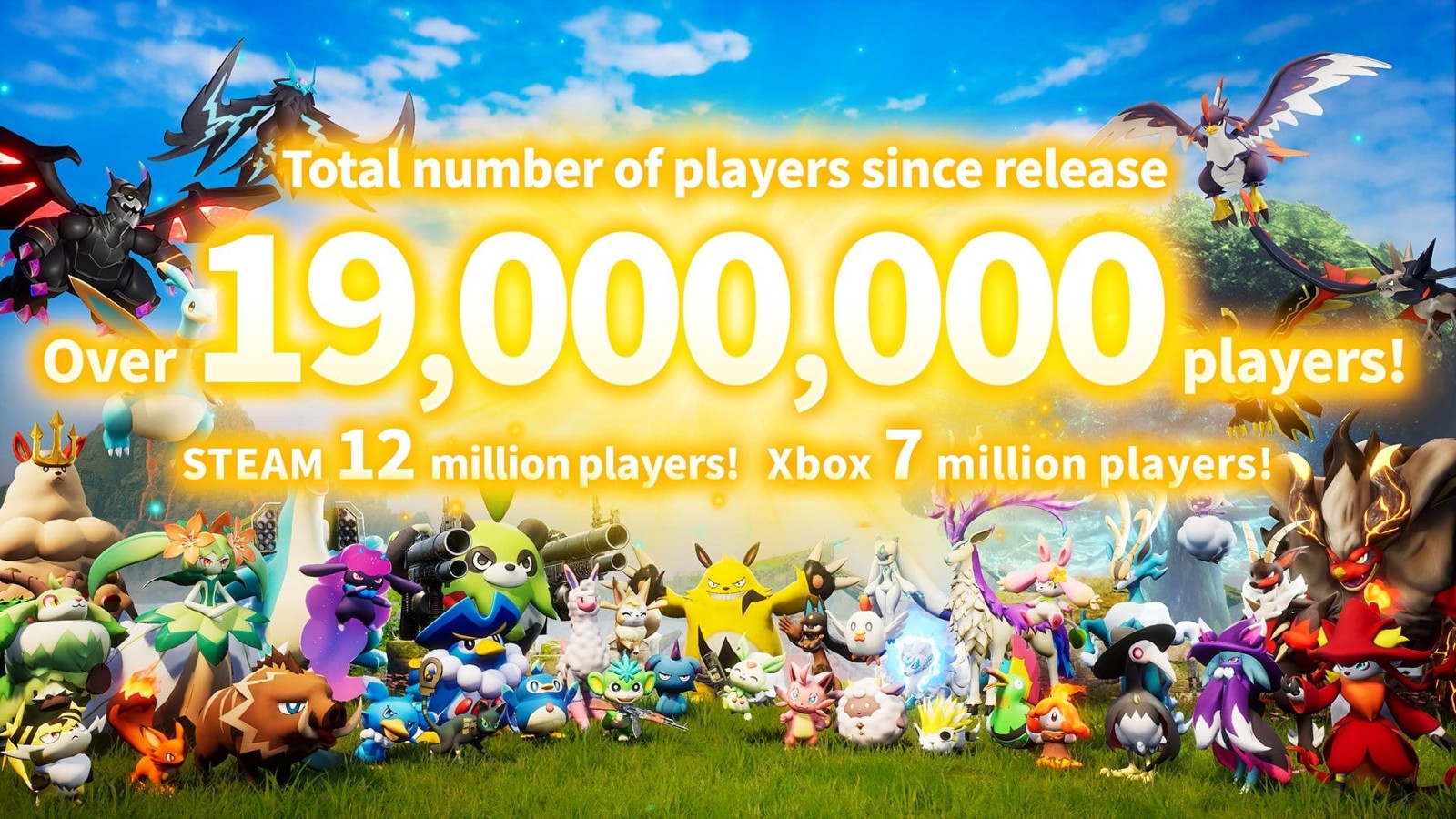 《幻兽帕鲁》Steam和Xbox玩家数量超过1900万