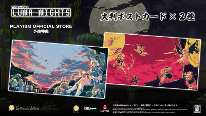 东方Project同人2D探索型动作游戏《东方月神夜》PS版现已发售