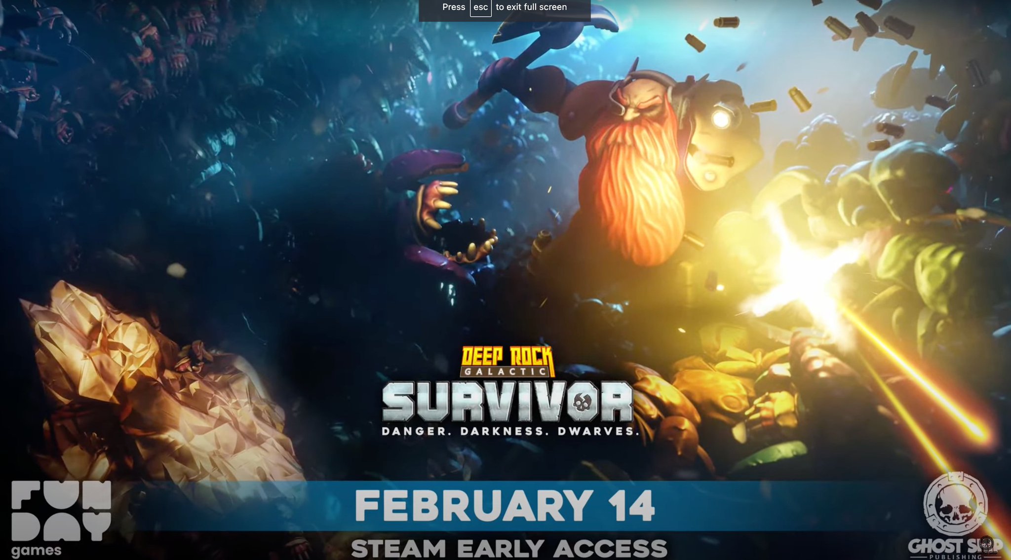 《深岩银河：幸存者》2月14日上岸Steam争先体验