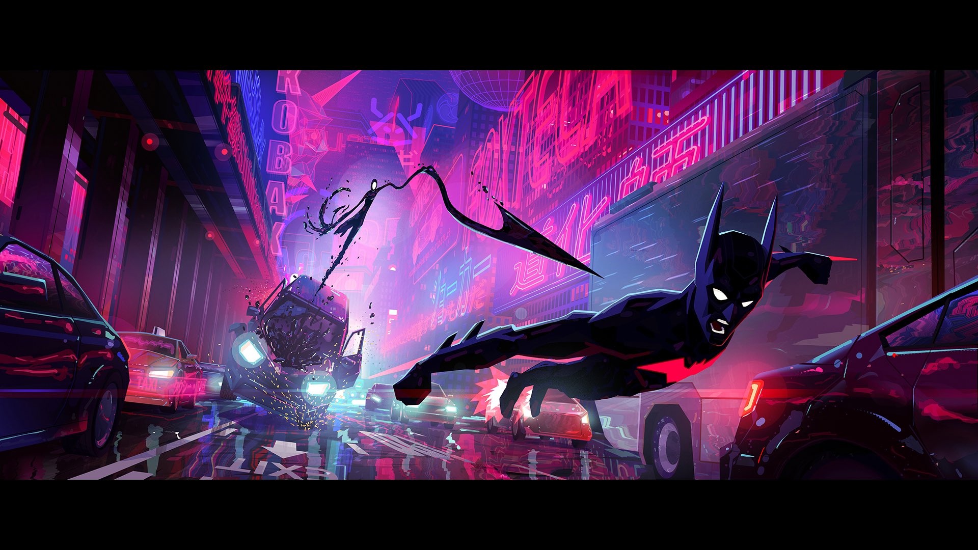 《蜘蛛侠：多元宇宙》艺术指面《将去蝙蝠侠》动绘片子见识图公然