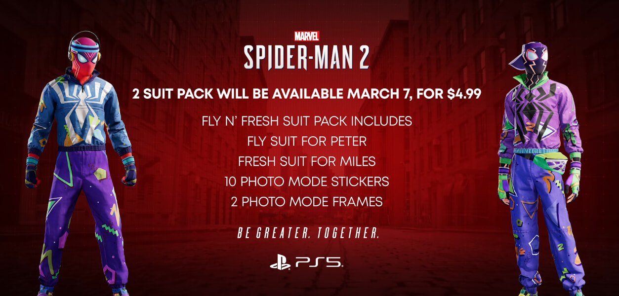 《漫威蜘蛛侠2》将推更新 包含新套装、新游戏＋等