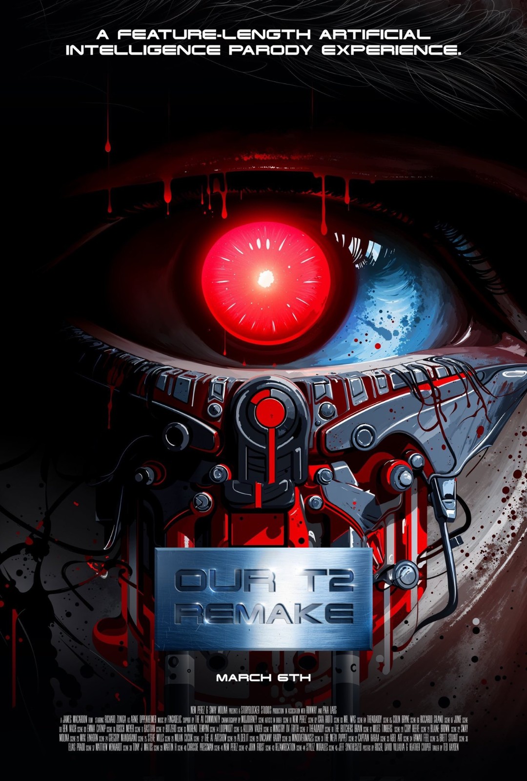 全新AI重制《终结者2》电影首个预告 3月6日上映