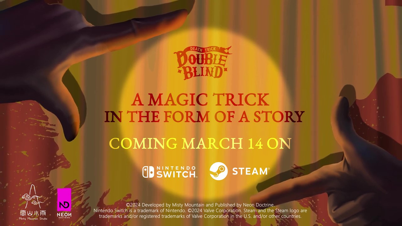 侦探文字冒险游戏《双盲把戏》发售日预告 3月14日上线