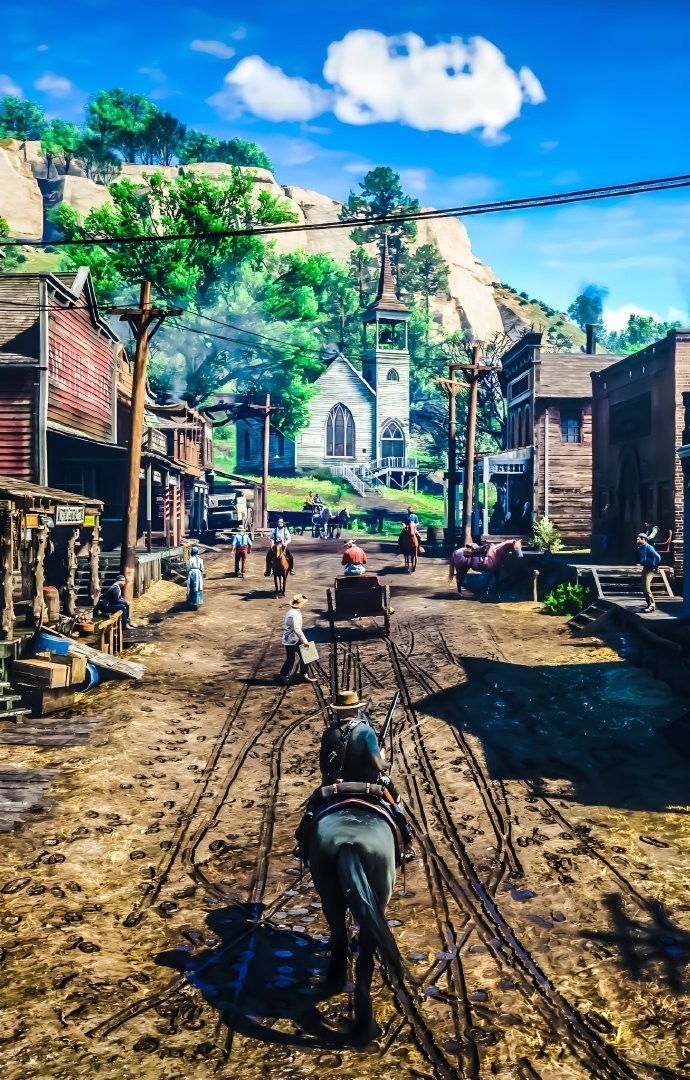 《荒野大镖客2》游戏摄影截图 画面效果精彩绝伦