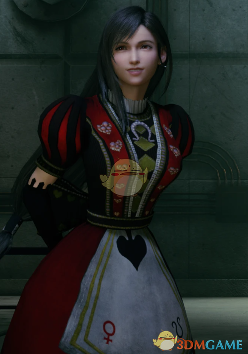 《最终幻想7：重制版》蒂法红桃皇后套装MOD