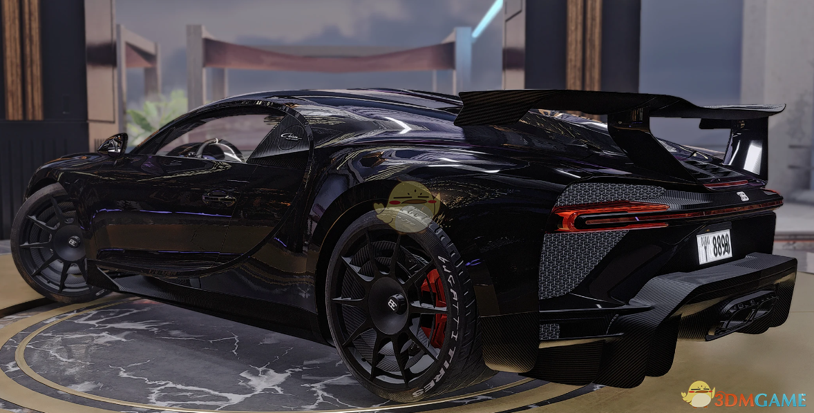 《赛博朋克2077》独立车辆-布加迪 Chiron Pur Sport MOD（漆黑）