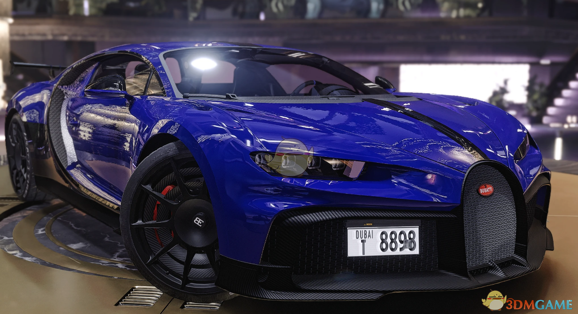 《赛博朋克2077》独立车辆-布加迪 Chiron Pur Sport MOD（蔚蓝）