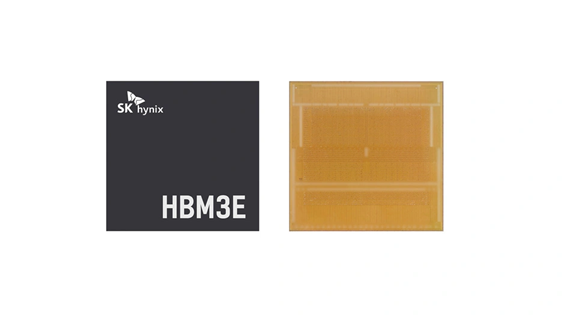 SK海力士齐球尾家量产HBM3E内存 1秒处置超1TB数据