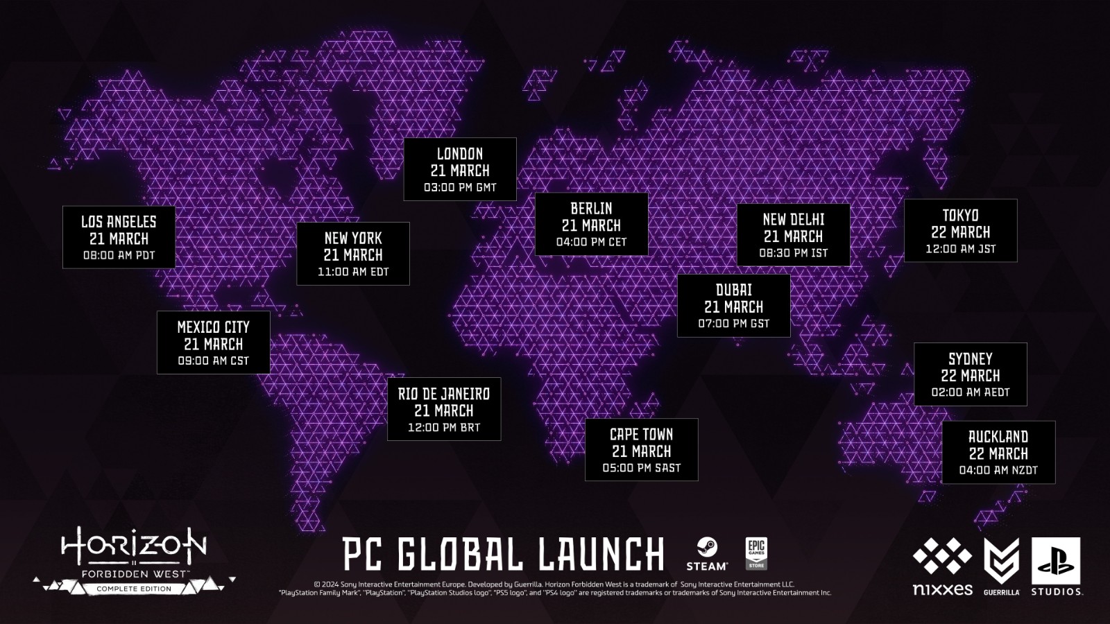 《地平线：西之绝境》PC版预载开启 全球发售表揭晓