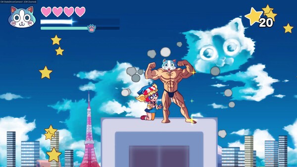 《超级肌肉猫》登陆Steam 爆笑2D横版动作新游
