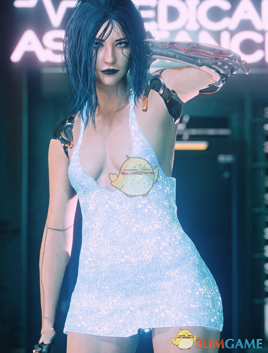 《赛博朋克2077》菲比的优雅短礼服MOD