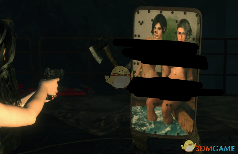 《生化危机4：重制版》盾兵的艾达绅士图案盾牌MOD