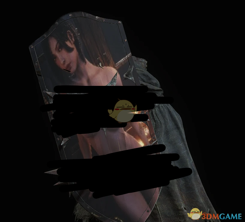 《生化危机4：重制版》盾兵的艾达绅士图案盾牌MOD