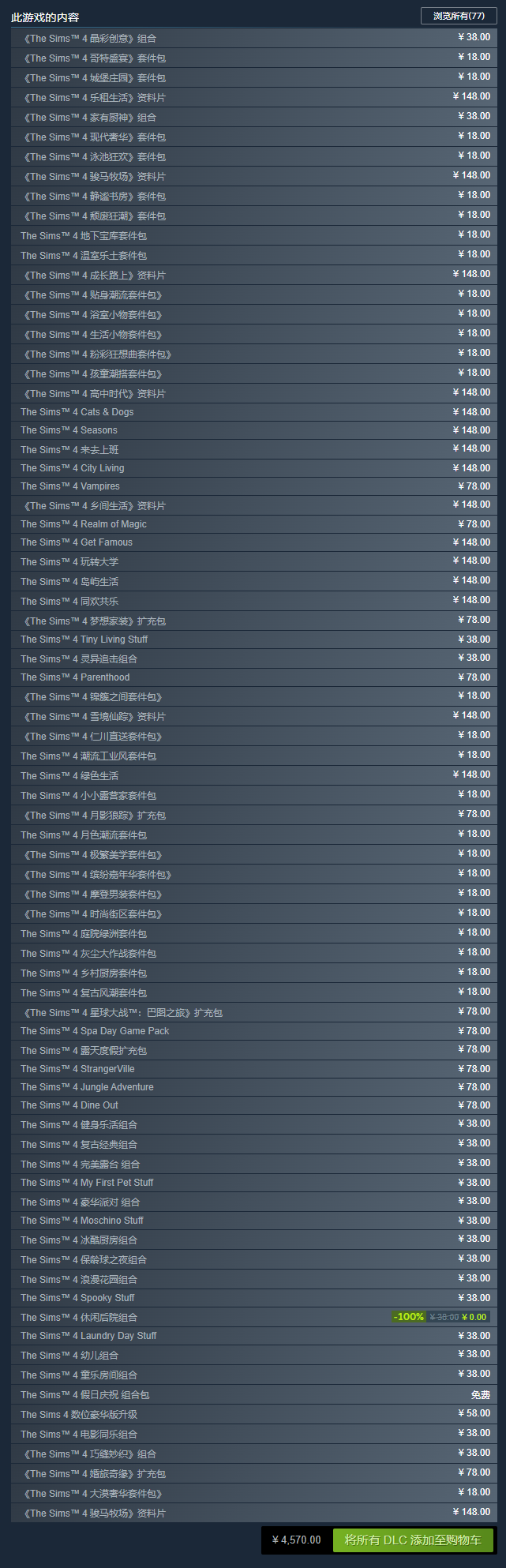 《模拟人去世4》Steam各DLC国区卖价永降 本体收费顽耍