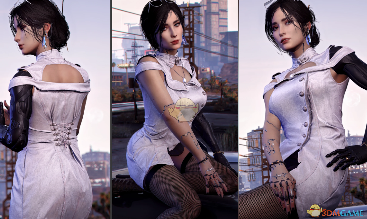 《赛博朋克2077》诺拉优雅皮革套装MOD