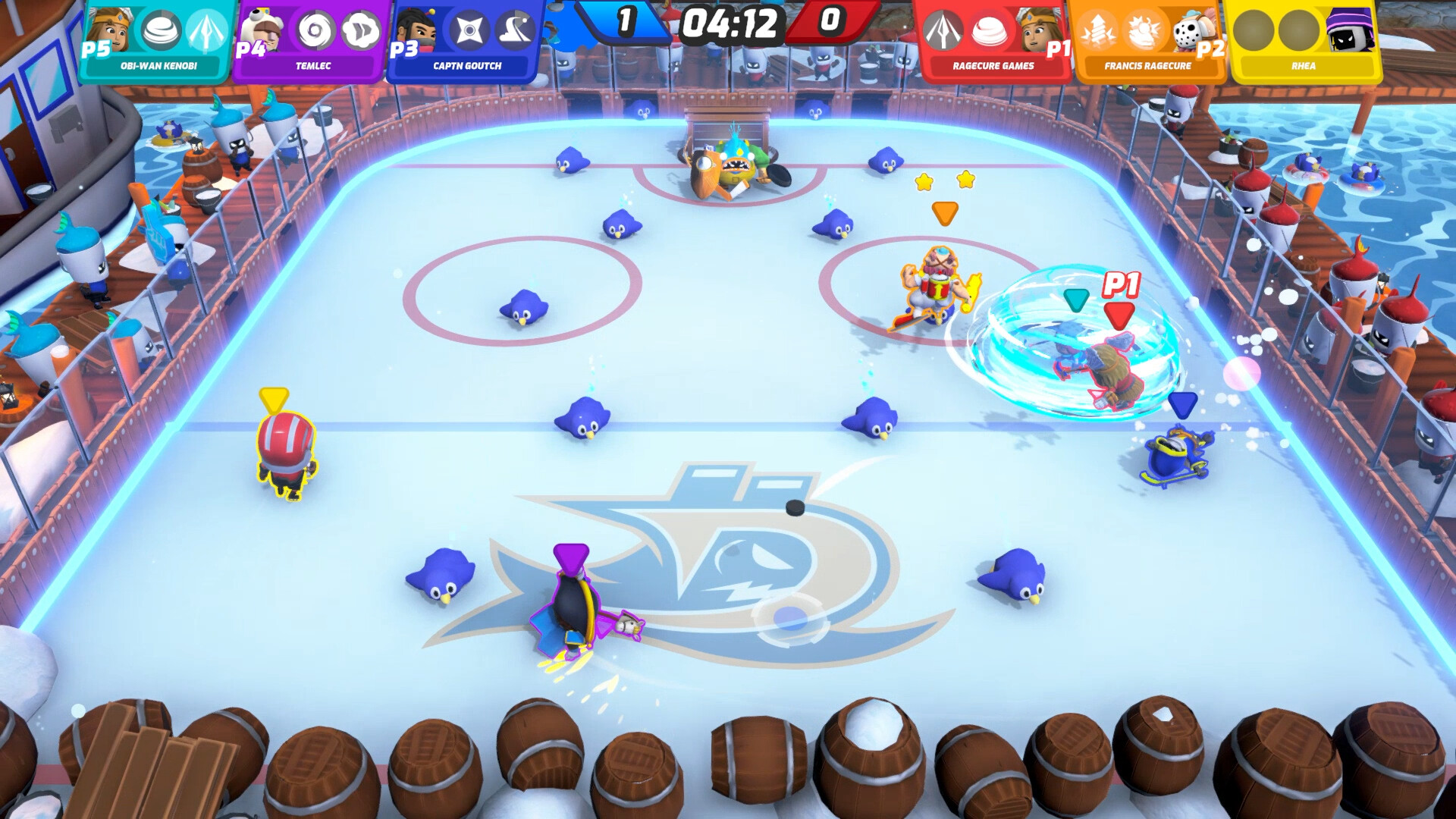 冰球对于战派对于游戏《冰球大莽斗》现已经在Steam平台正式发售