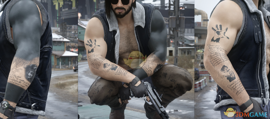 《赛博朋克2077》墨水女巫纹身MOD