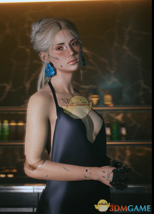 《赛博朋克2077》性感露背礼服MOD