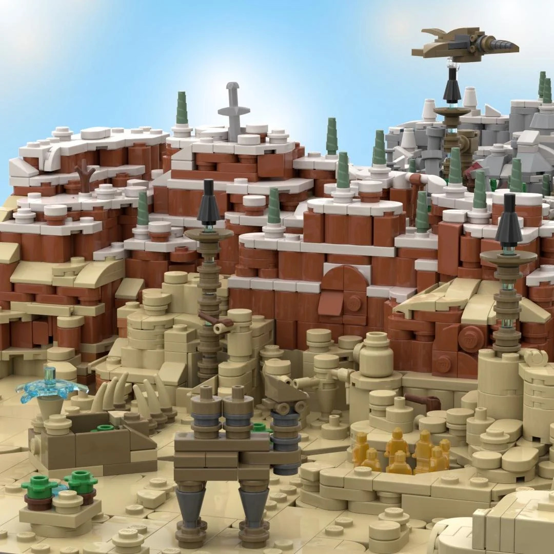 《塞爾達傳說》玩傢使用近1萬5千塊樂高積木 搭建出海拉魯地圖