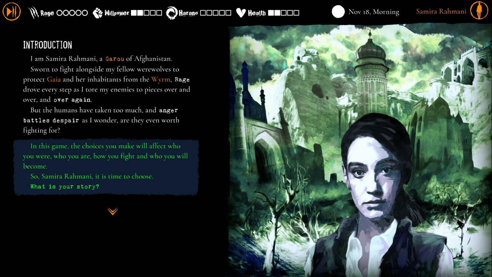选择驱动型RPG惊悚游戏《狼人：启示录 — 炼狱》Steam页面上线 年内发售