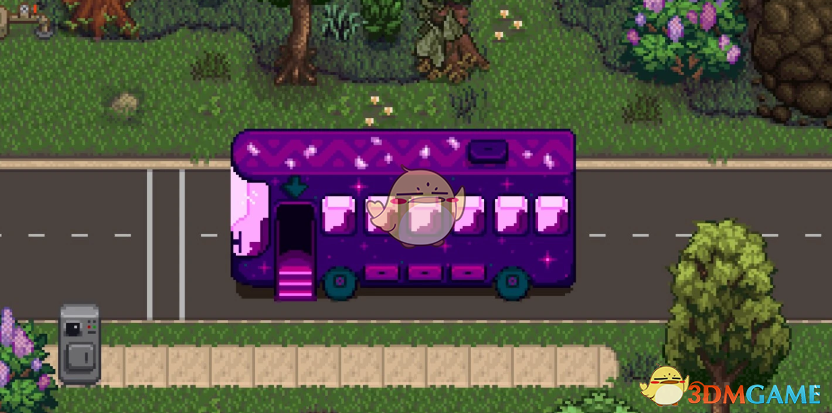 《星露谷物语》季节性变化的巴士MOD