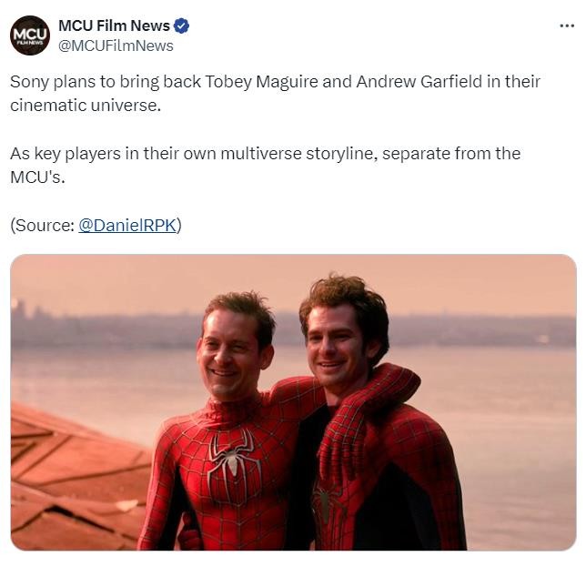 传闻：索尼计划邀请托比和加菲回归蜘蛛侠 打造各自独特的电影宇宙