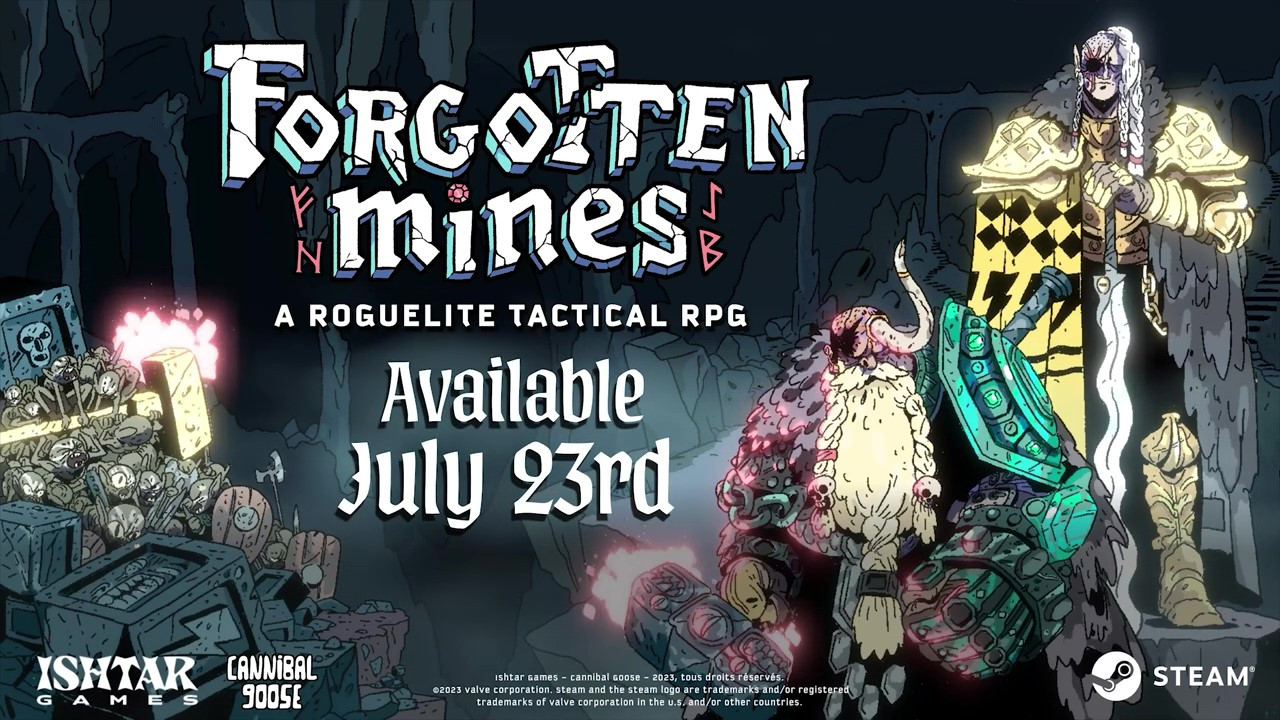 战术轻度Rogue角色扮演游戏《Forgotten Mines》发售日预告 7月23日发售