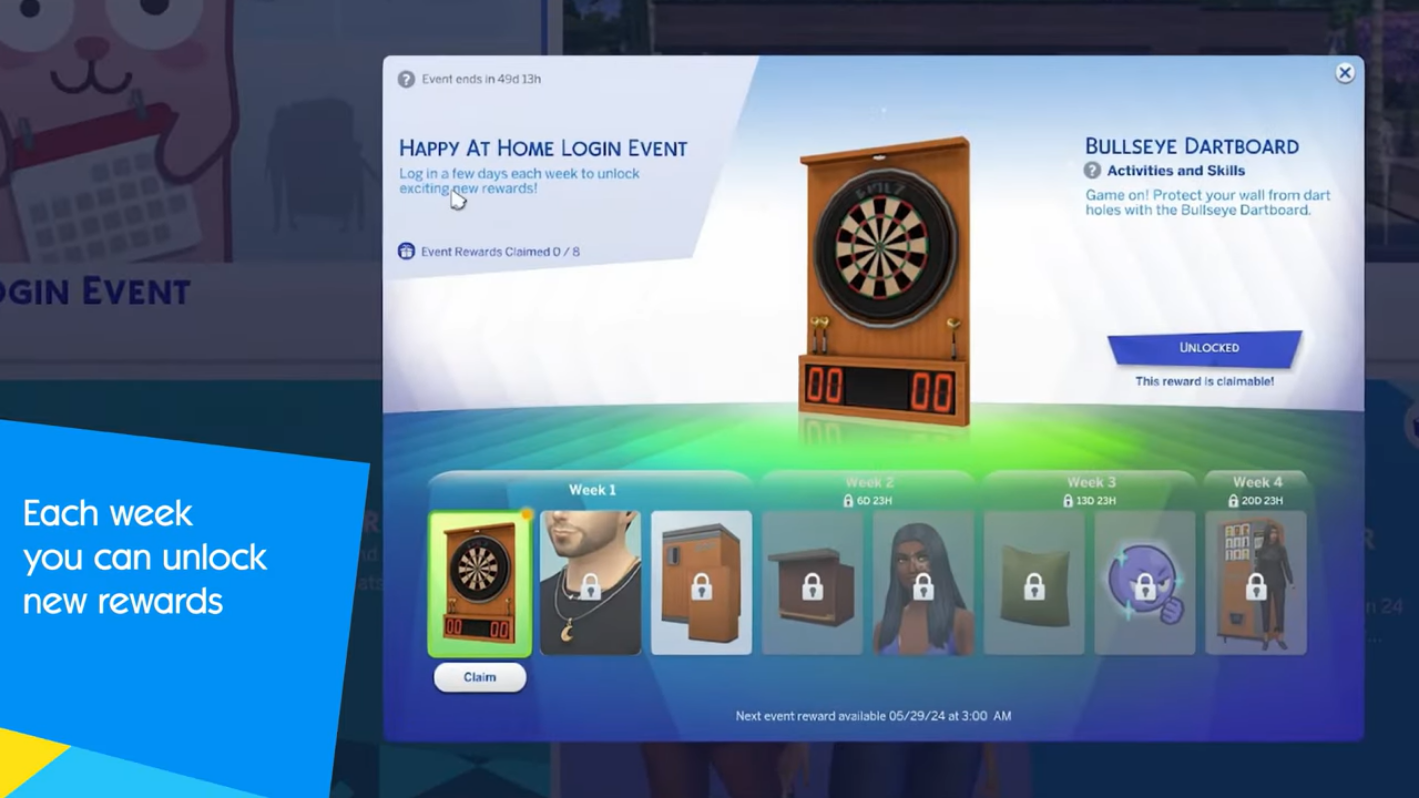 《模拟人生4》将推每日登陆活动 奖励长期玩家