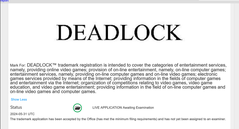 V社新作确认属实 已为《Deadlock》申请商标