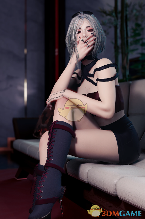 《赛博朋克2077》CXL骷髅朋克高跟靴MOD