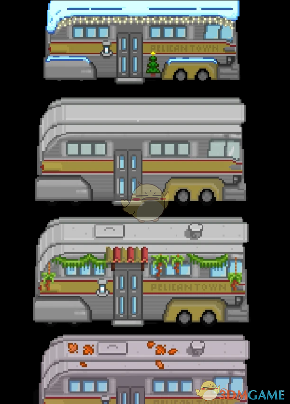 《星露谷物语》辐射风格的巴士模型MOD