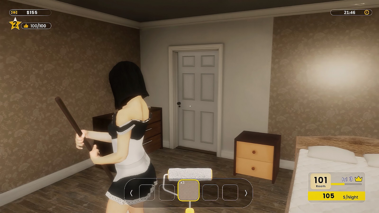 《酒店经营模拟器》Steam版发售 迷人女仆上门服务