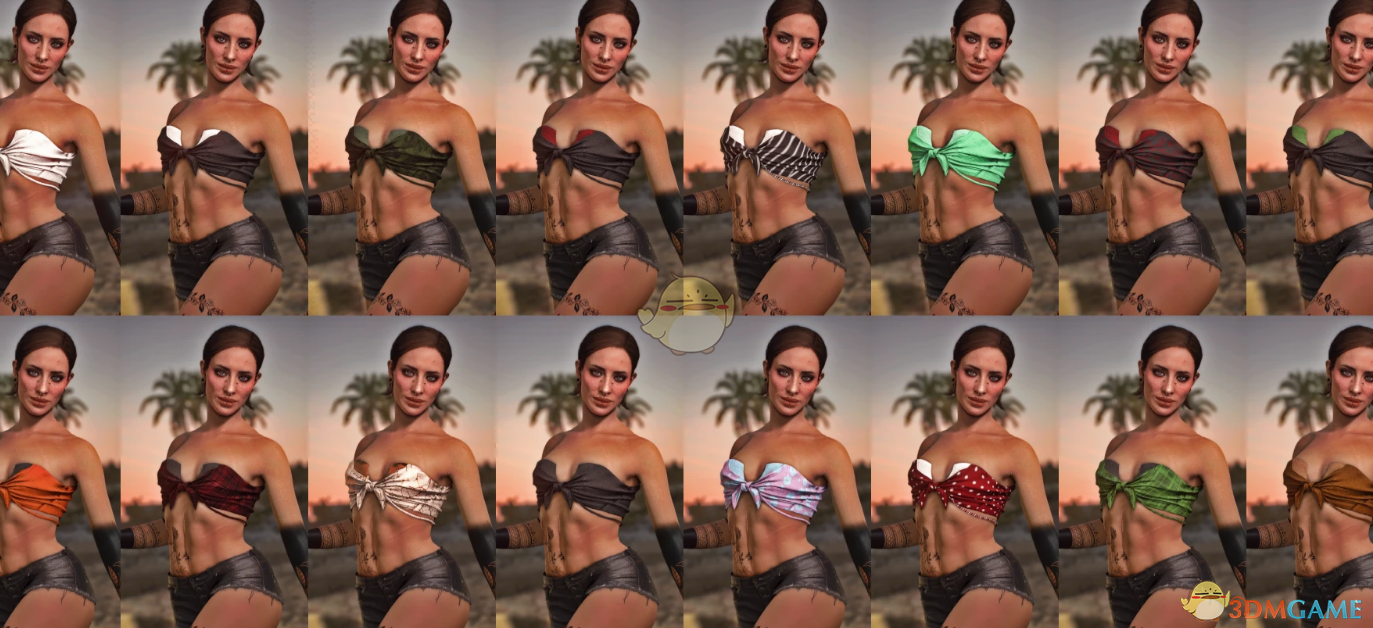 《赛博朋克2077》BZ夏日上衣MOD