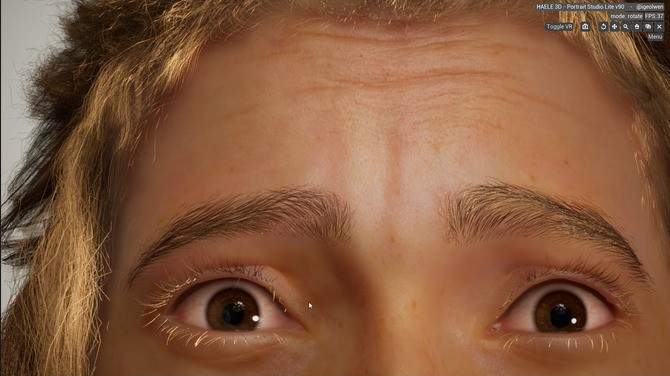 《HAELE 3D：肖像工作室》Steam試玩 專業臉部造型設計