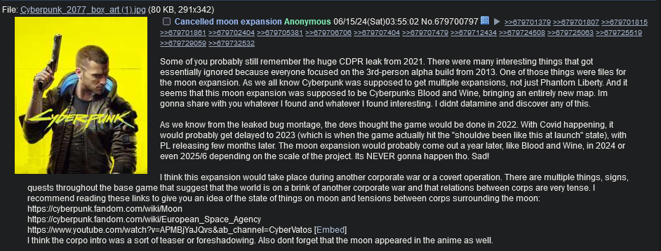 《赛博朋克2077》被取消DLC泄露：登月&第二次企业大战