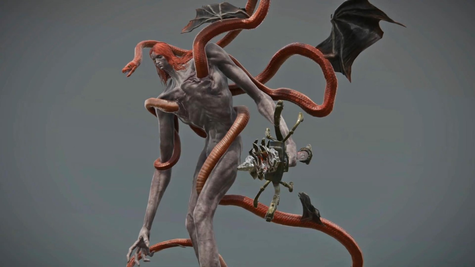 《艾尔登法环》梅瑟莫建模视频 大蛇穿透身体很恐怖