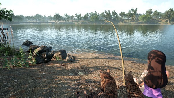 《釣魚喂貓》登陸Steam 美少女釣魚擼貓休閑日常