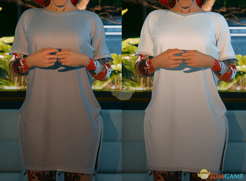 《赛博朋克2077》荒板病号服MOD