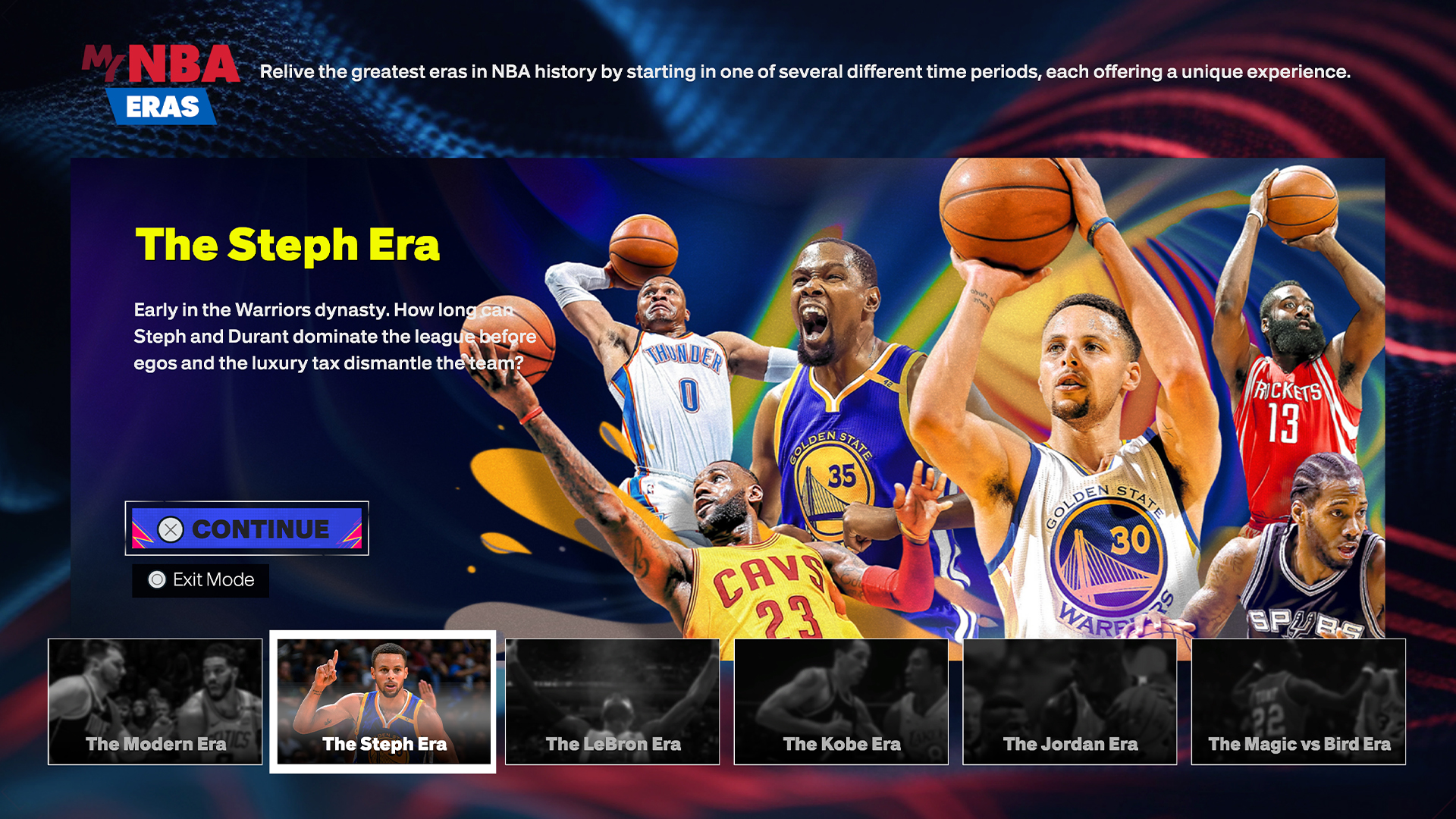 《NBA®2K25》MyNBA 模式新增库里时代，并推出 MyGM