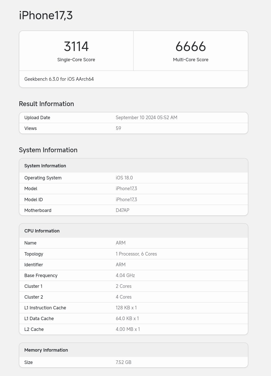 iPhone 16首发！A18跑分出炉：苹果刀法精准