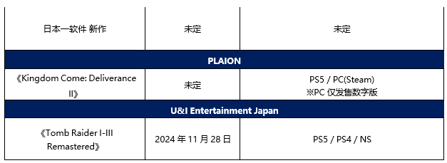 东京电玩展2024世嘉 ATLUS展区出展资讯公开！